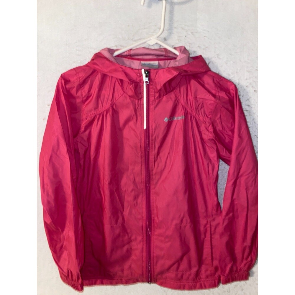 Columbia Interchange Pink Wind Rain Hiking Outer Shell Jacket Womens Size M